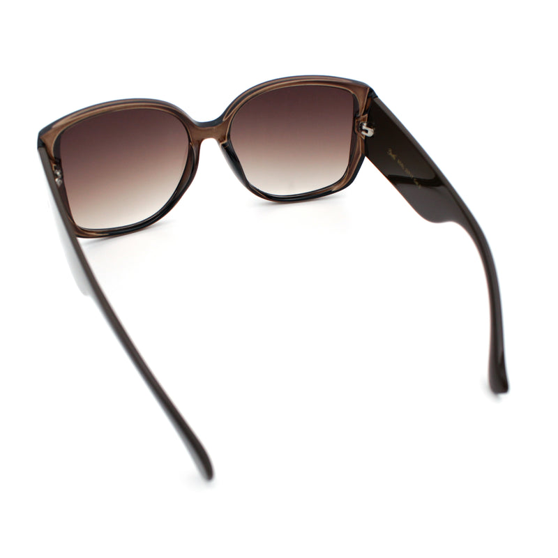 Womens Oversized Thick Temple Butterfly Designer Fashion Sunglasses