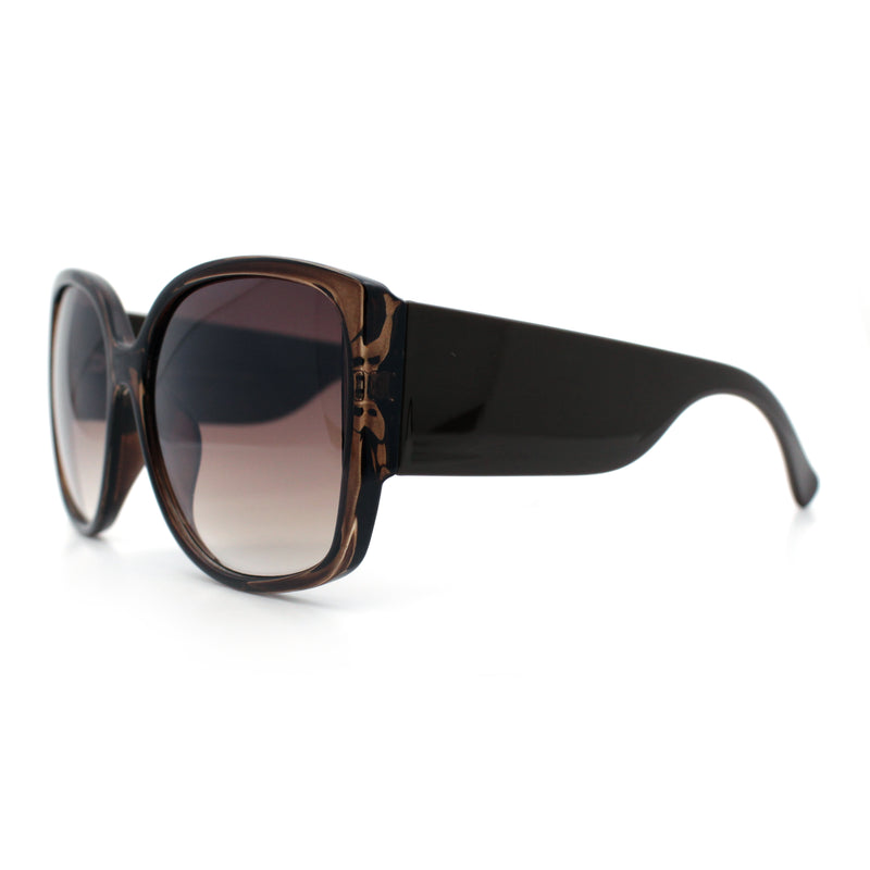 Womens Oversized Thick Temple Butterfly Designer Fashion Sunglasses