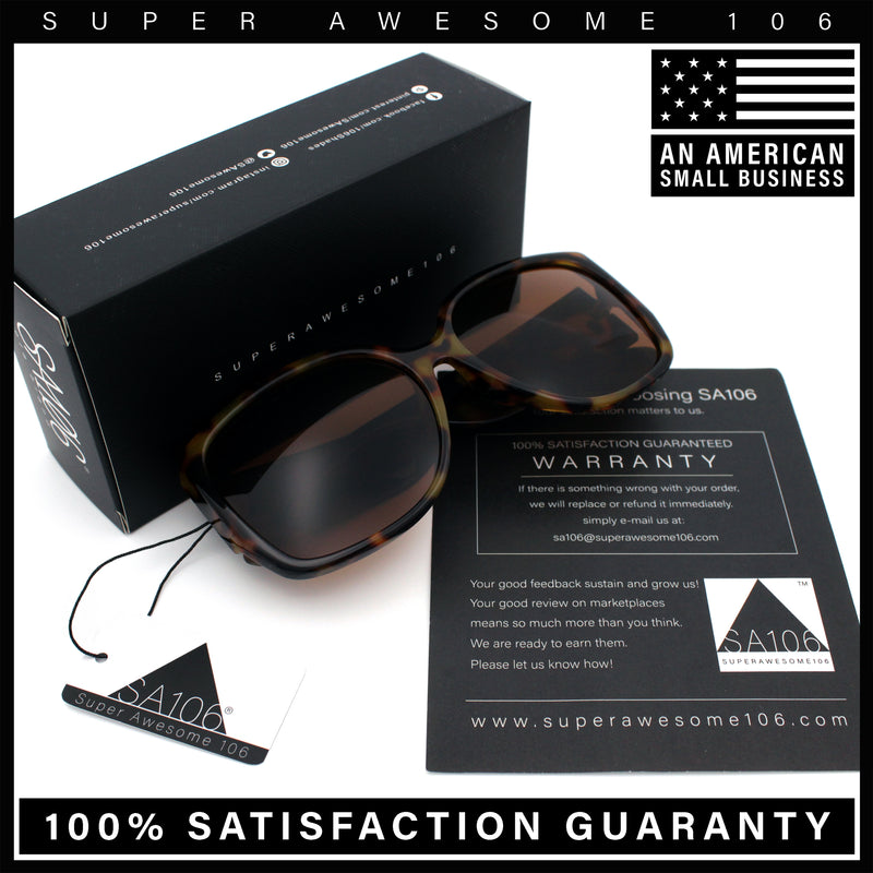Womens Oversized Thick Temple Butterfly Designer Fashion Sunglasses