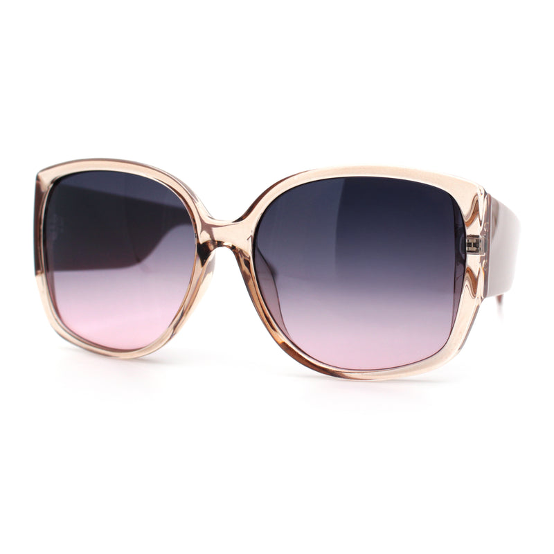 Womens Oversized Thick Temple Butterfly Designer Fashion Sunglasses