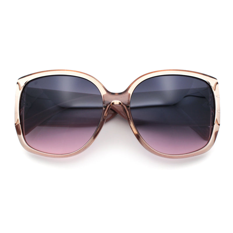 Womens Oversized Thick Temple Butterfly Designer Fashion Sunglasses