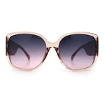 Womens Oversized Thick Temple Butterfly Designer Fashion Sunglasses