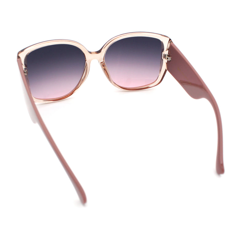 Womens Oversized Thick Temple Butterfly Designer Fashion Sunglasses