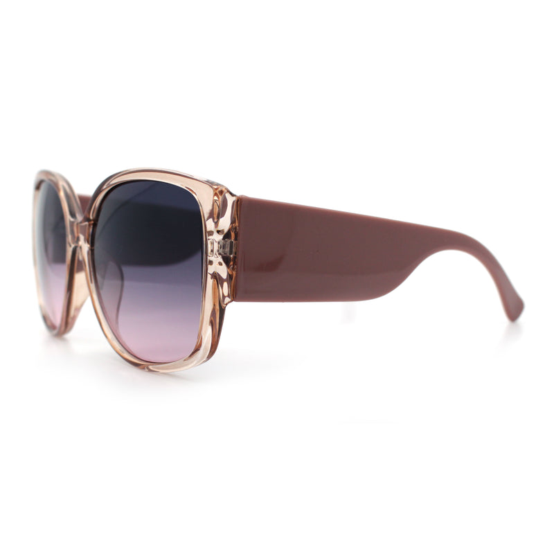 Womens Oversized Thick Temple Butterfly Designer Fashion Sunglasses