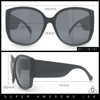 Womens Oversized Thick Temple Butterfly Designer Fashion Sunglasses