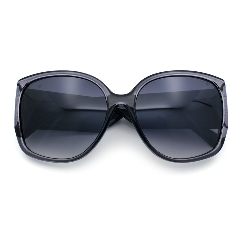 Womens Oversized Thick Temple Butterfly Designer Fashion Sunglasses