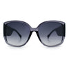 Womens Oversized Thick Temple Butterfly Designer Fashion Sunglasses