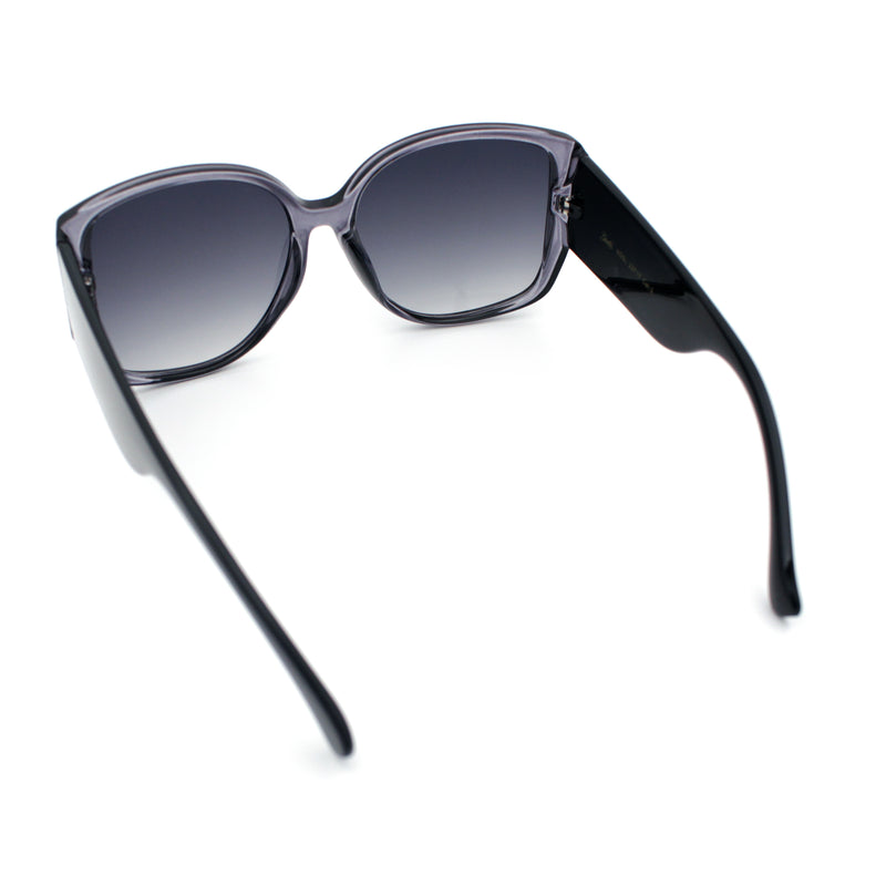 Womens Oversized Thick Temple Butterfly Designer Fashion Sunglasses