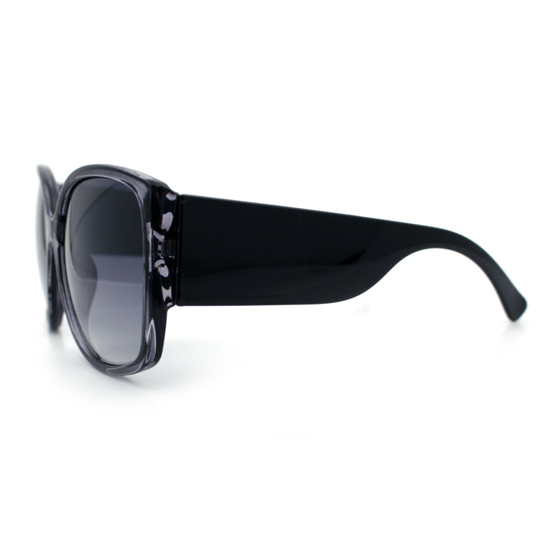 Womens Oversized Thick Temple Butterfly Designer Fashion Sunglasses