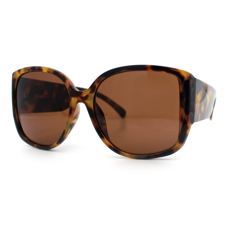 Womens Oversized Thick Temple Butterfly Designer Fashion Sunglasses