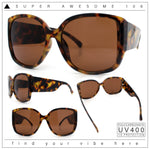 Womens Oversized Thick Temple Butterfly Designer Fashion Sunglasses
