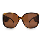 Womens Oversized Thick Temple Butterfly Designer Fashion Sunglasses