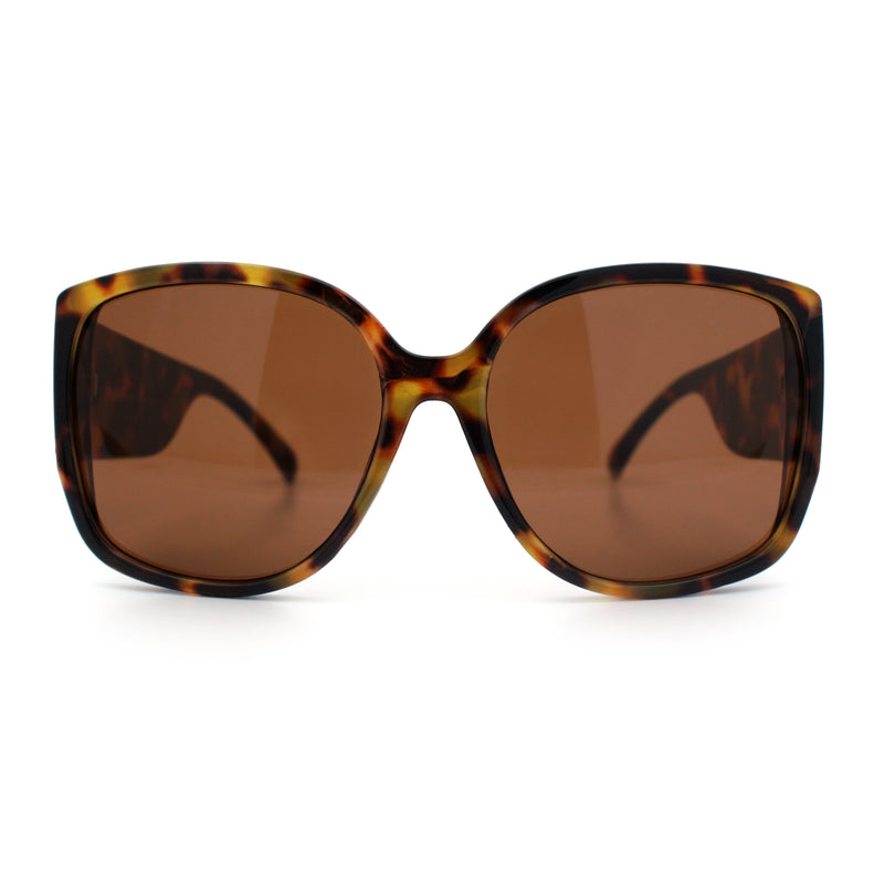 Womens Oversized Thick Temple Butterfly Designer Fashion Sunglasses