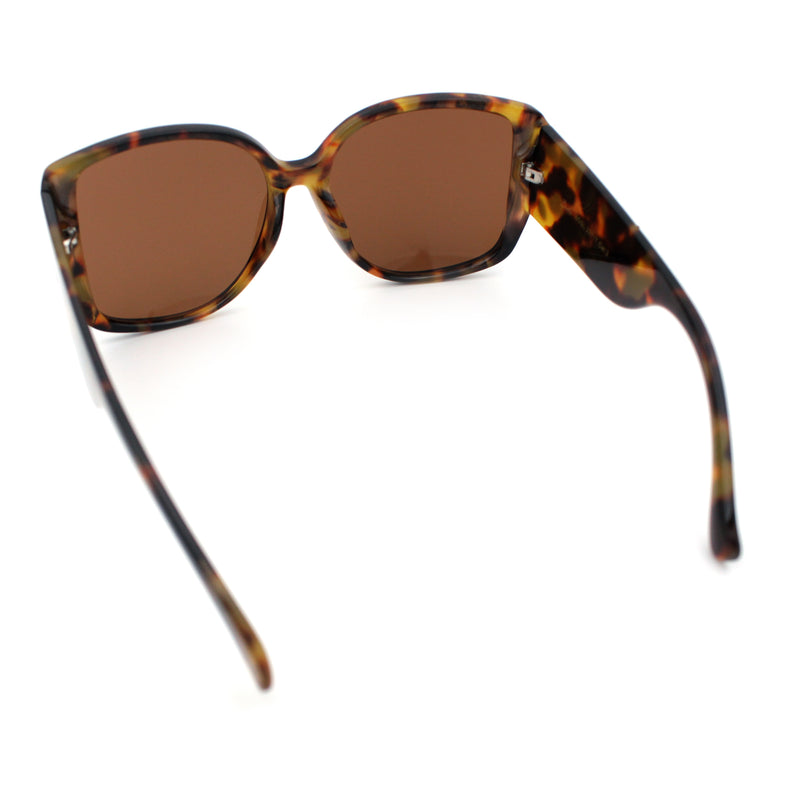 Womens Oversized Thick Temple Butterfly Designer Fashion Sunglasses