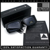 Locs Bold Gothic Logo All Black Gangster Shade Plastic Sunglasses