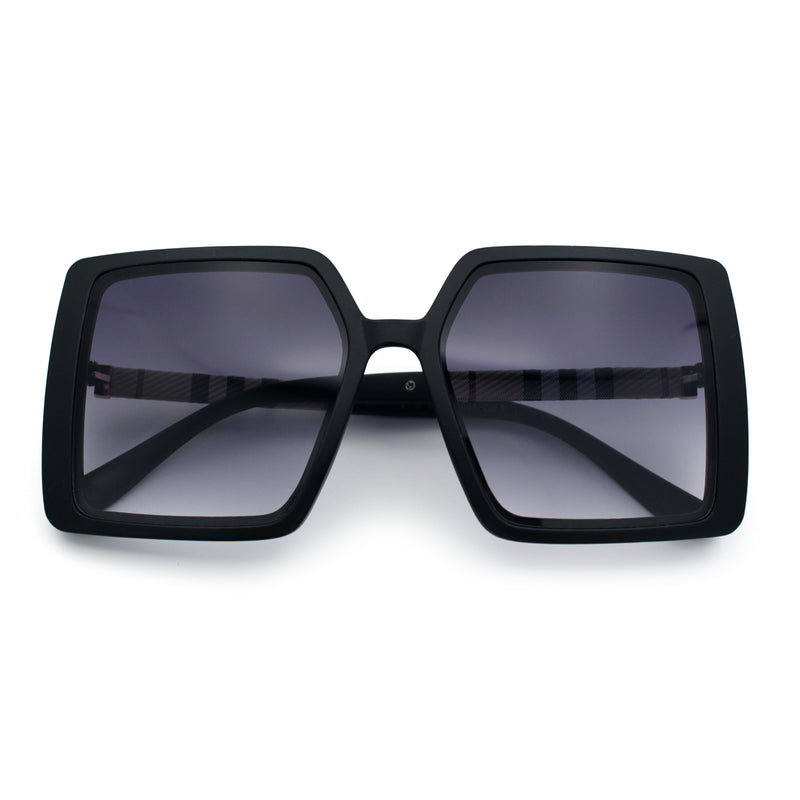 Womens Rectangle Butterfly Designer Chic Mod Plastic Sunglasses