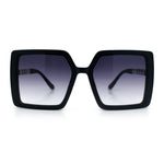 Womens Rectangle Butterfly Designer Chic Mod Plastic Sunglasses