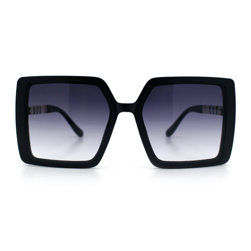 Womens Rectangle Butterfly Designer Chic Mod Plastic Sunglasses