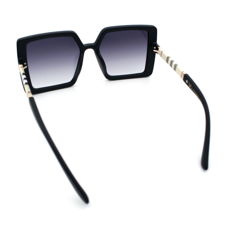 Womens Rectangle Butterfly Designer Chic Mod Plastic Sunglasses