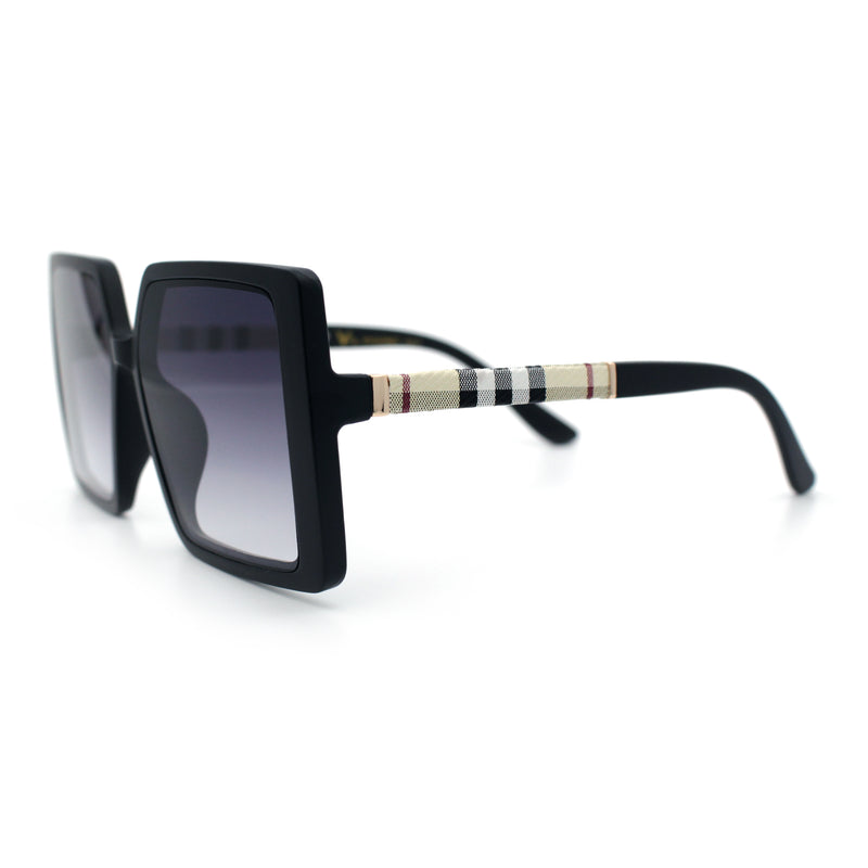 Womens Rectangle Butterfly Designer Chic Mod Plastic Sunglasses