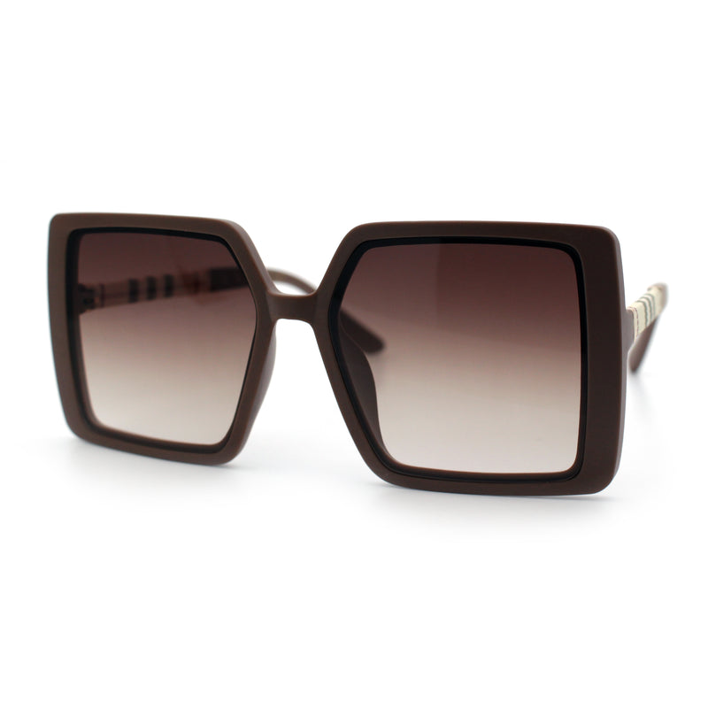Womens Rectangle Butterfly Designer Chic Mod Plastic Sunglasses