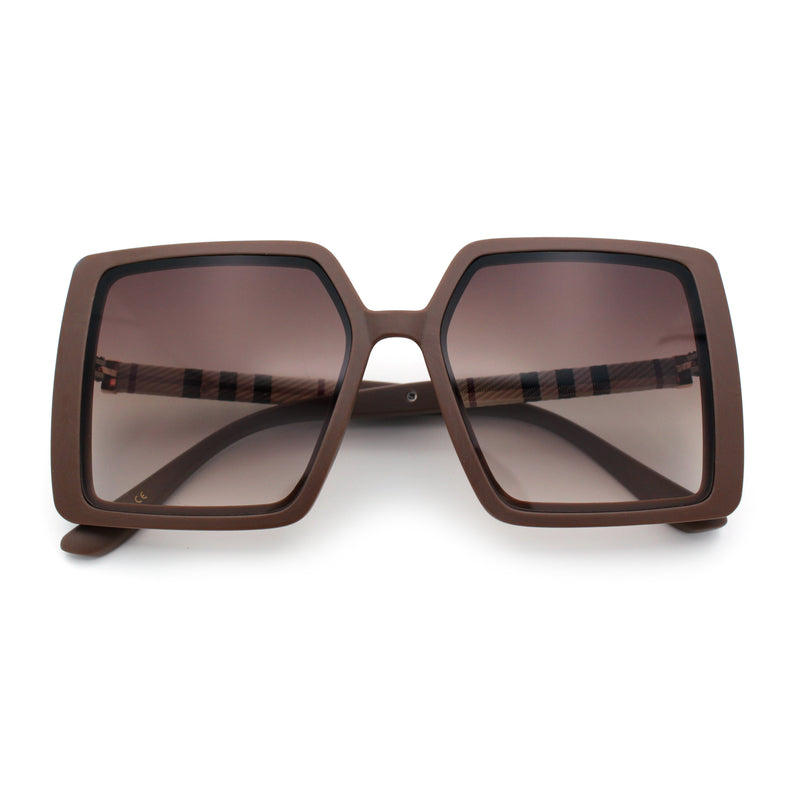 Womens Rectangle Butterfly Designer Chic Mod Plastic Sunglasses