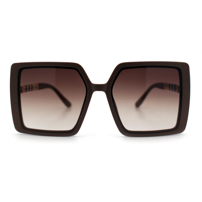 Womens Rectangle Butterfly Designer Chic Mod Plastic Sunglasses