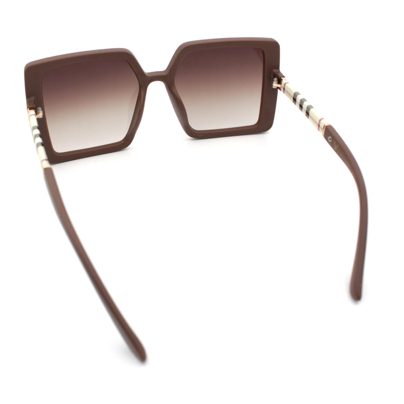 Womens Rectangle Butterfly Designer Chic Mod Plastic Sunglasses
