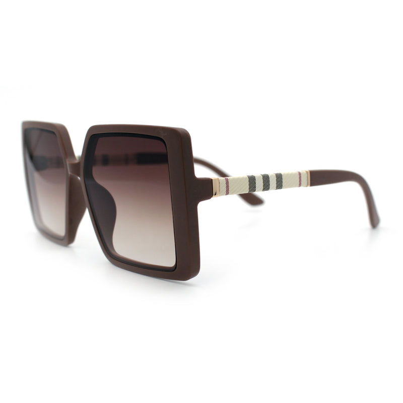 Womens Rectangle Butterfly Designer Chic Mod Plastic Sunglasses