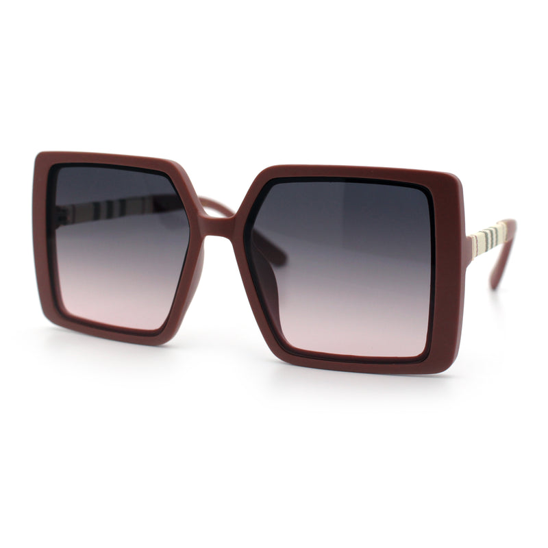 Womens Rectangle Butterfly Designer Chic Mod Plastic Sunglasses