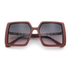Womens Rectangle Butterfly Designer Chic Mod Plastic Sunglasses