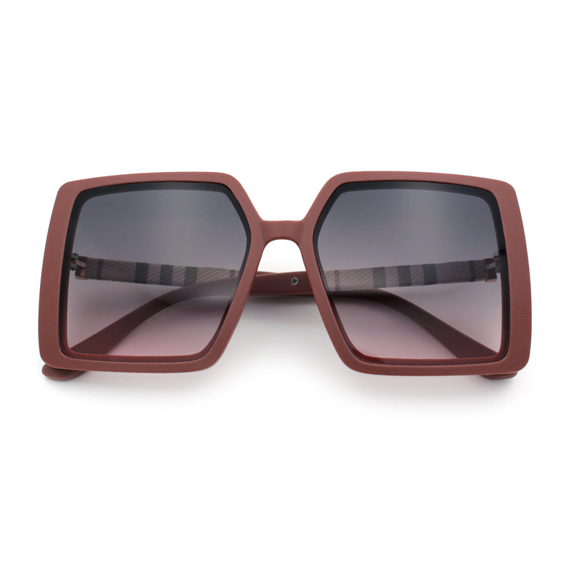 Womens Rectangle Butterfly Designer Chic Mod Plastic Sunglasses