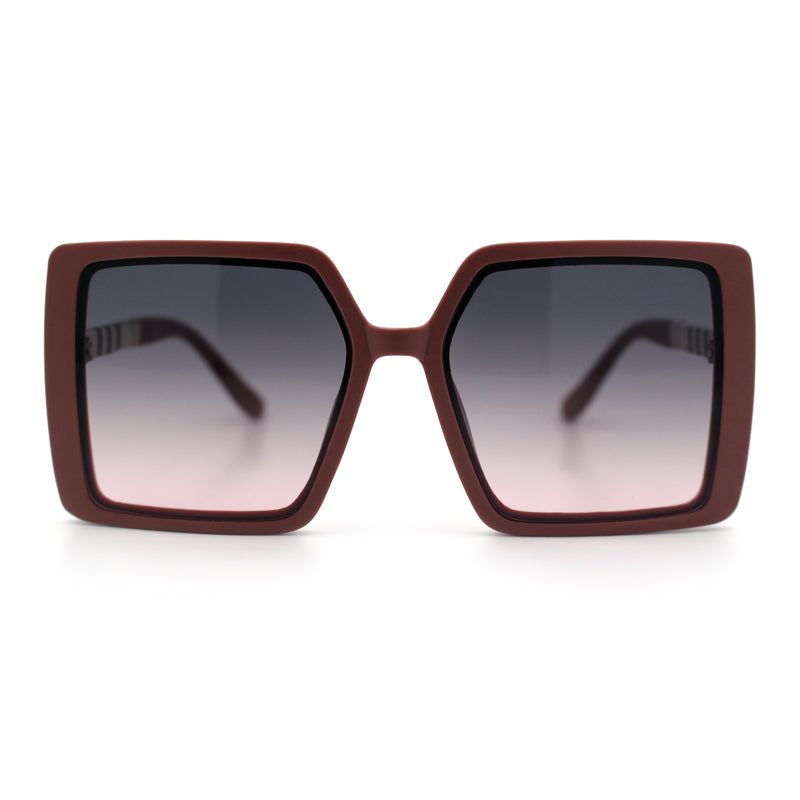 Womens Rectangle Butterfly Designer Chic Mod Plastic Sunglasses