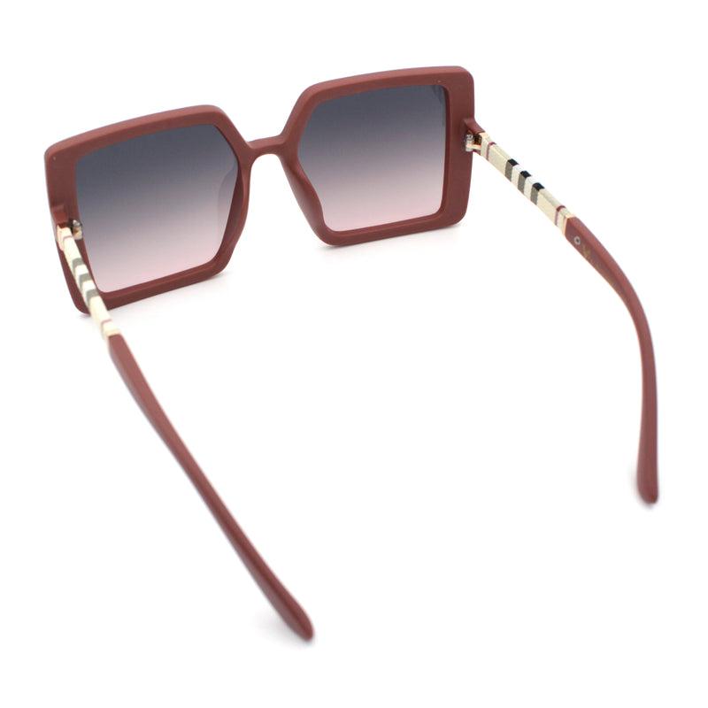 Womens Rectangle Butterfly Designer Chic Mod Plastic Sunglasses