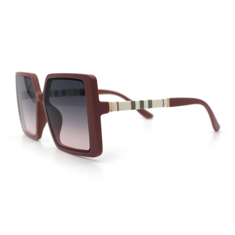 Womens Rectangle Butterfly Designer Chic Mod Plastic Sunglasses