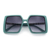 Womens Rectangle Butterfly Designer Chic Mod Plastic Sunglasses