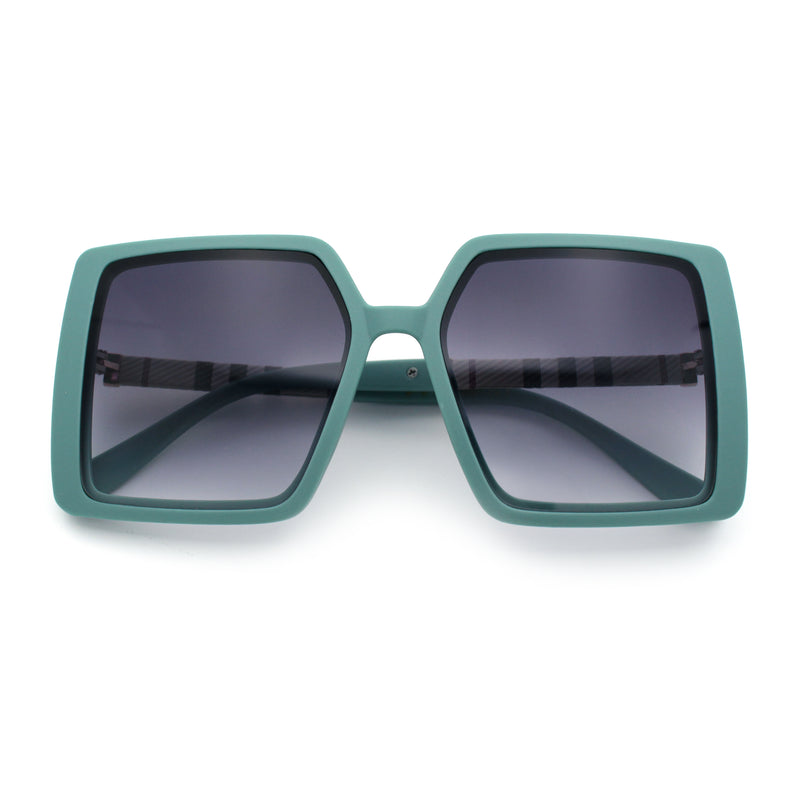 Womens Rectangle Butterfly Designer Chic Mod Plastic Sunglasses