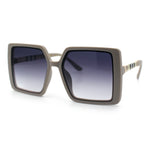Womens Rectangle Butterfly Designer Chic Mod Plastic Sunglasses