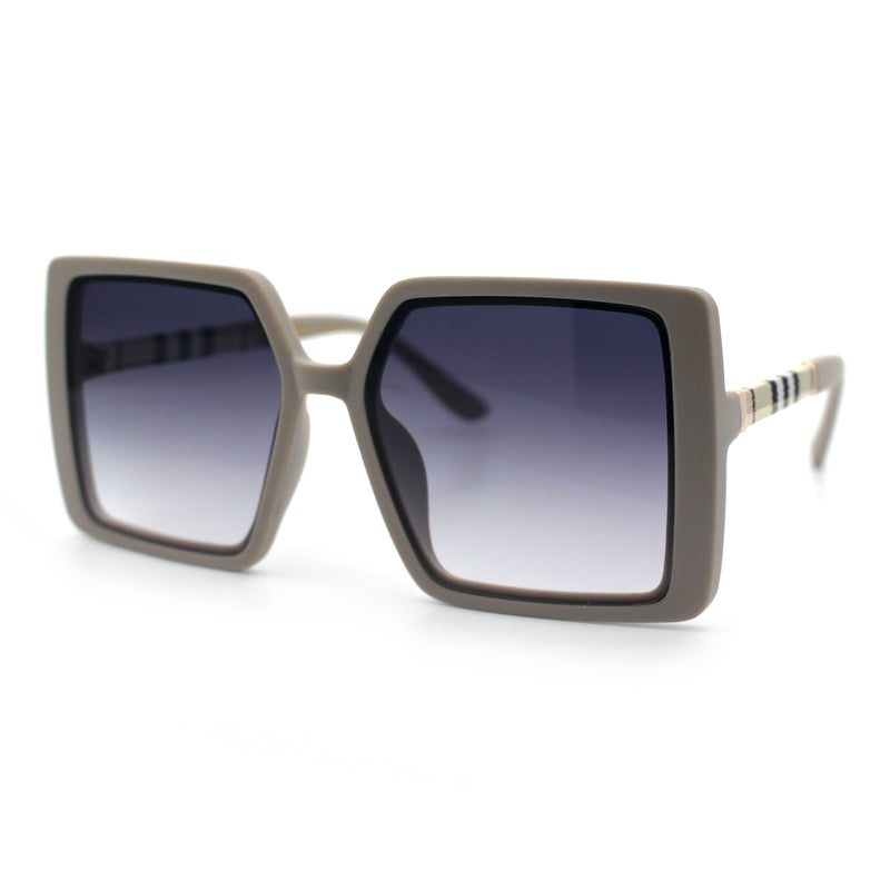 Womens Rectangle Butterfly Designer Chic Mod Plastic Sunglasses