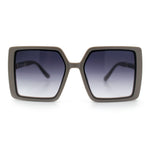 Womens Rectangle Butterfly Designer Chic Mod Plastic Sunglasses