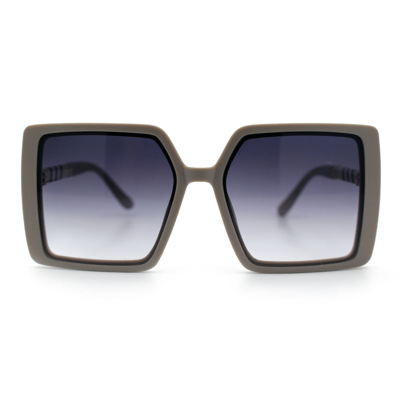 Womens Rectangle Butterfly Designer Chic Mod Plastic Sunglasses