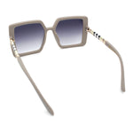 Womens Rectangle Butterfly Designer Chic Mod Plastic Sunglasses