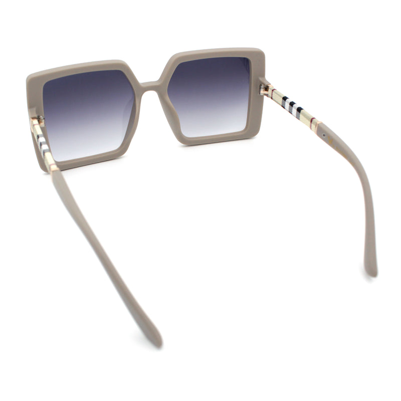 Womens Rectangle Butterfly Designer Chic Mod Plastic Sunglasses