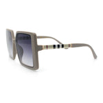 Womens Rectangle Butterfly Designer Chic Mod Plastic Sunglasses