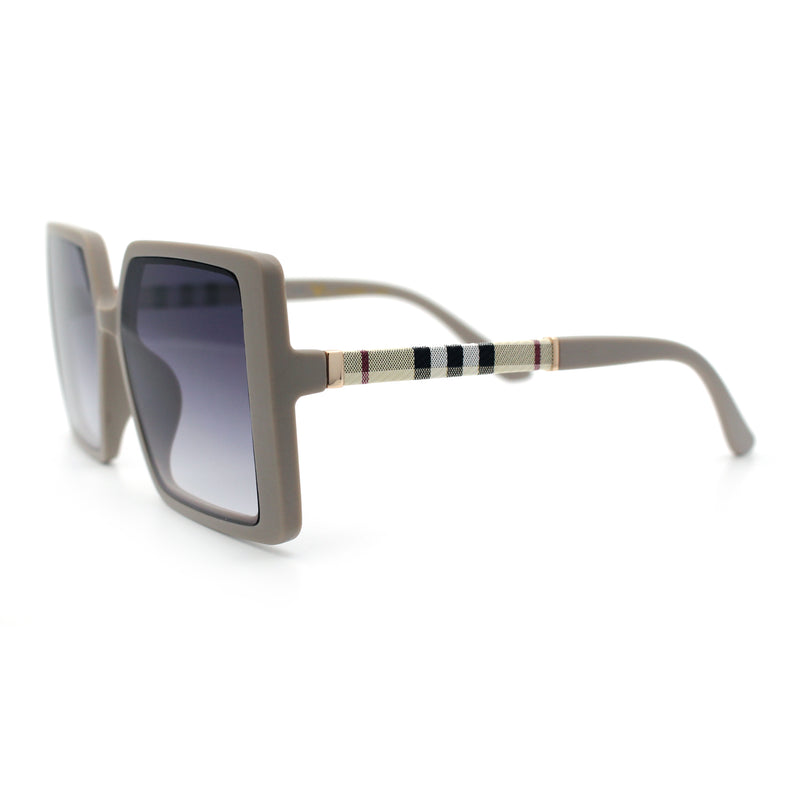 Womens Rectangle Butterfly Designer Chic Mod Plastic Sunglasses