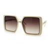 Womens Rectangle Butterfly Designer Chic Mod Plastic Sunglasses