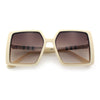 Womens Rectangle Butterfly Designer Chic Mod Plastic Sunglasses