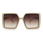 Womens Rectangle Butterfly Designer Chic Mod Plastic Sunglasses