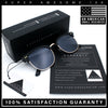 Iconic Half Rim Gentlemanly Hipster Fashion Horn Temple Sunglasses