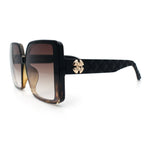 Womens Oversized Rectangular Designer Fashion Classic Mod Sunglasses